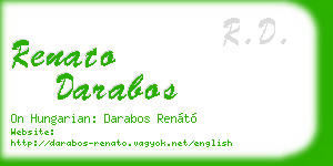 renato darabos business card