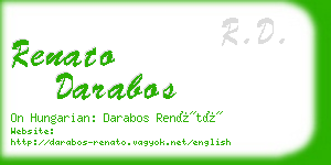 renato darabos business card